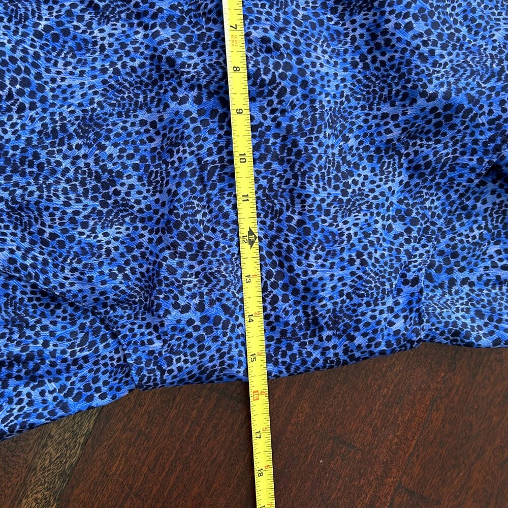 NWOT Pretty blue/black print wrap dress, 6 - Picture 12 of 12